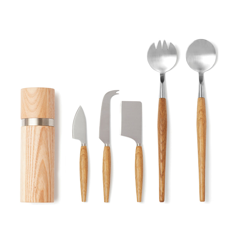 Load image into Gallery viewer, Retro serving cutlery - Custom Wood Designs