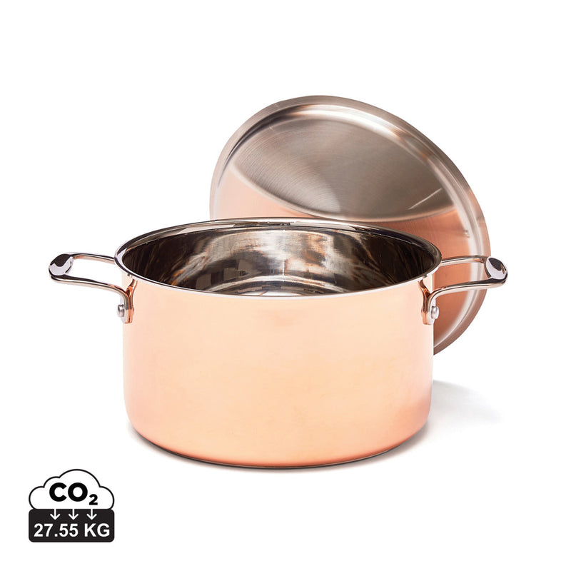 Load image into Gallery viewer, Copper saucepan - Custom Wood Designs