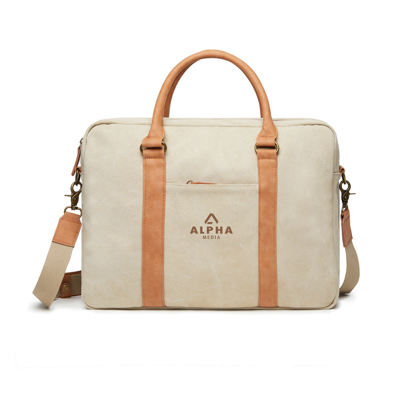 Load image into Gallery viewer, Bosle RCS recycled canvas computer bag - Custom Wood Designs