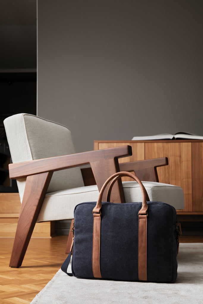 Load image into Gallery viewer, Bosle RCS recycled canvas computer bag - Custom Wood Designs