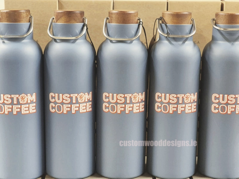 Load image into Gallery viewer, Eco-friendly stainless steel vacuum bottle 800ml, printed with company logo for business gifting