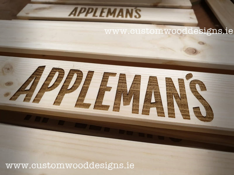 Load image into Gallery viewer, Large Pine Wood Crate 46 X 31 X 25cm pack of 10 Crate pin ENGRAV_3