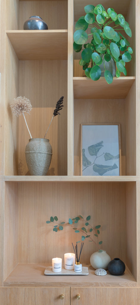 Load image into Gallery viewer, Ukiyo small scented candle in glass - Custom Wood Designs