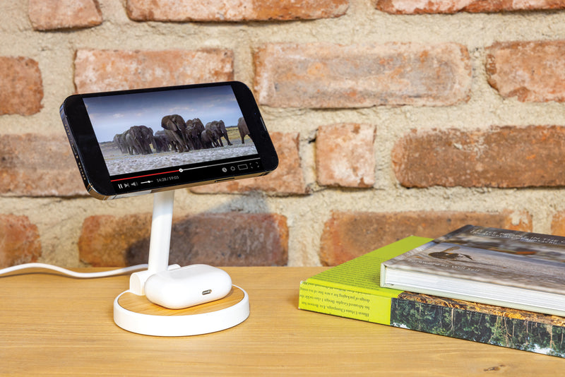 Load image into Gallery viewer, Ontario RCS rplastic 15W magnetic charging 2 in 1 stand - Custom Wood Designs