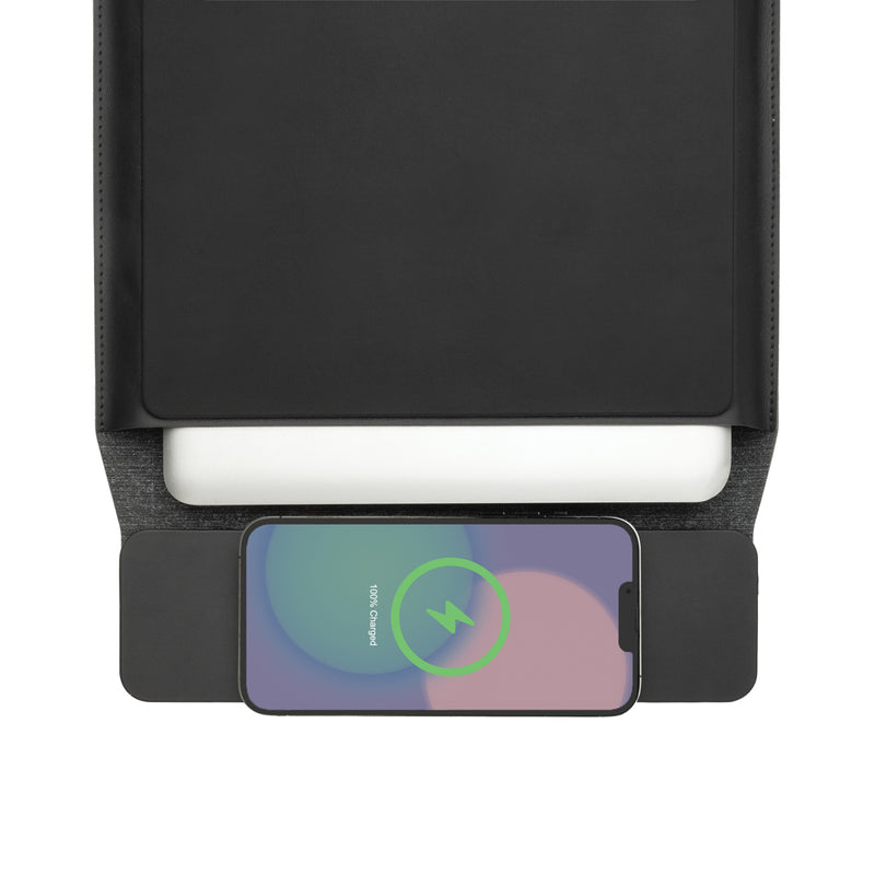 Load image into Gallery viewer, Swiss Peak 15W magnetic charging laptop sleeve 14-15,6" - Custom Wood Designs