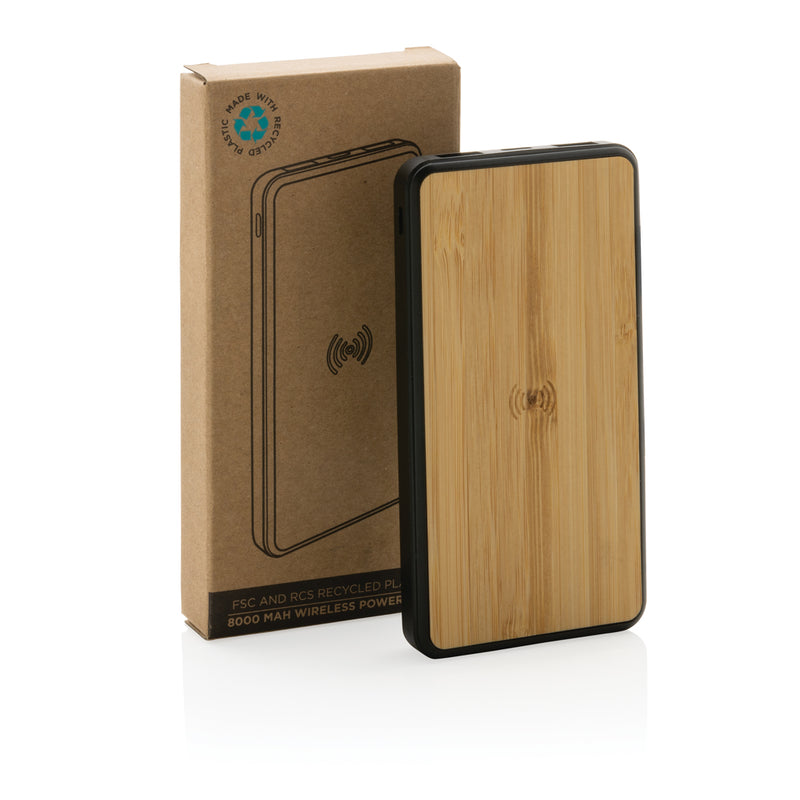 Load image into Gallery viewer, RCS recycled plastic 8000 mAh Wireless Powerbank - Custom Wood Designs