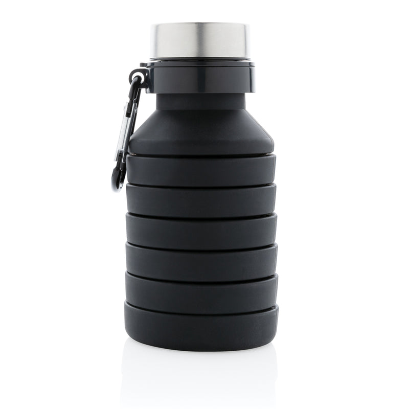 Load image into Gallery viewer, Leakproof collapsible silicone bottle with lid - Custom Wood Designs