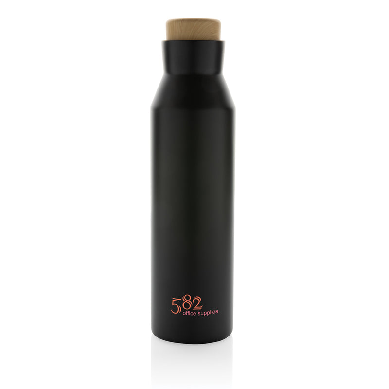 Load image into Gallery viewer, Gaia RCS certified recycled stainless steel vacuum bottle - Custom Wood Designs
