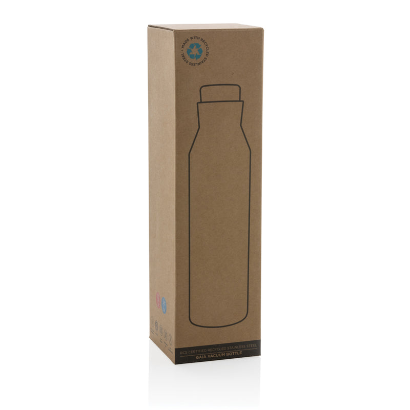Load image into Gallery viewer, Gaia RCS certified recycled stainless steel vacuum bottle - Custom Wood Designs