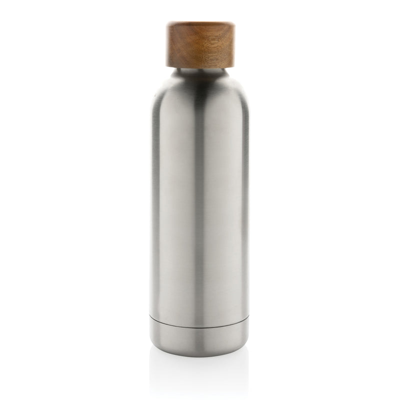 Load image into Gallery viewer, Wood RCS certified recycled stainless steel vacuum bottle - Custom Wood Designs
