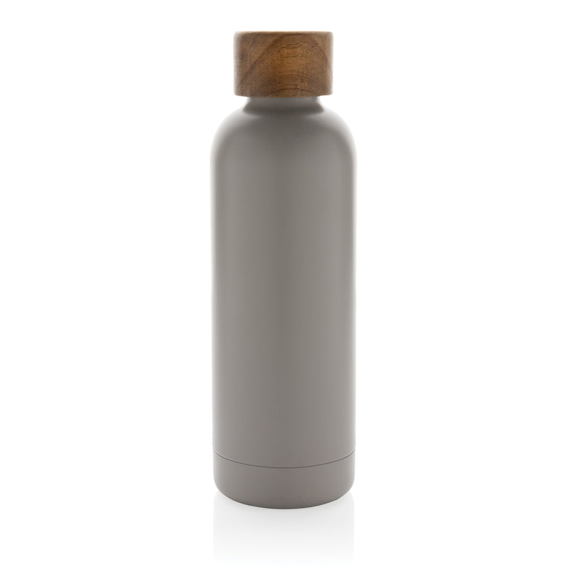 Load image into Gallery viewer, Wood RCS certified recycled stainless steel vacuum bottle - Custom Wood Designs