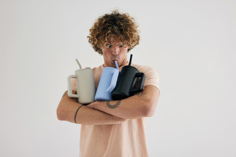 Load image into Gallery viewer, Cube RCS certified recycled steel mug 800ml - Custom Wood Designs