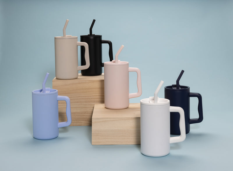 Load image into Gallery viewer, Cube RCS certified recycled steel mug 800ml - Custom Wood Designs