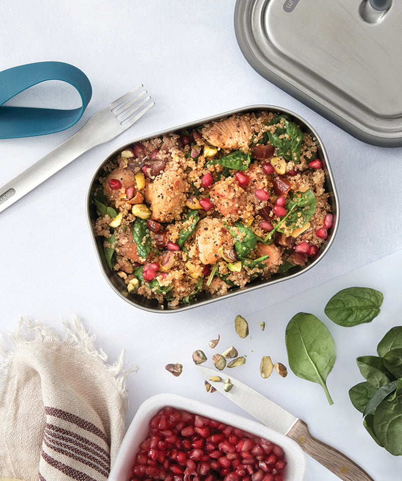 Load image into Gallery viewer, Black+Blum Stainless Steel Lunch Box Large - Custom Wood Designs