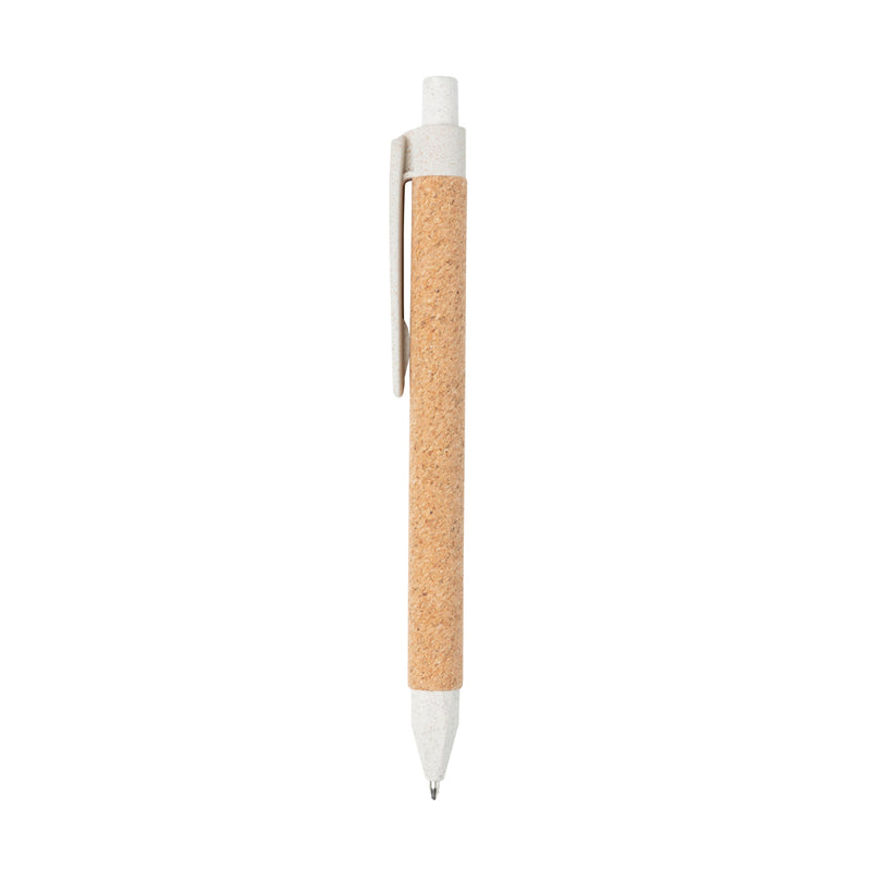 Load image into Gallery viewer, Write wheatstraw and cork pen - Custom Wood Designs
