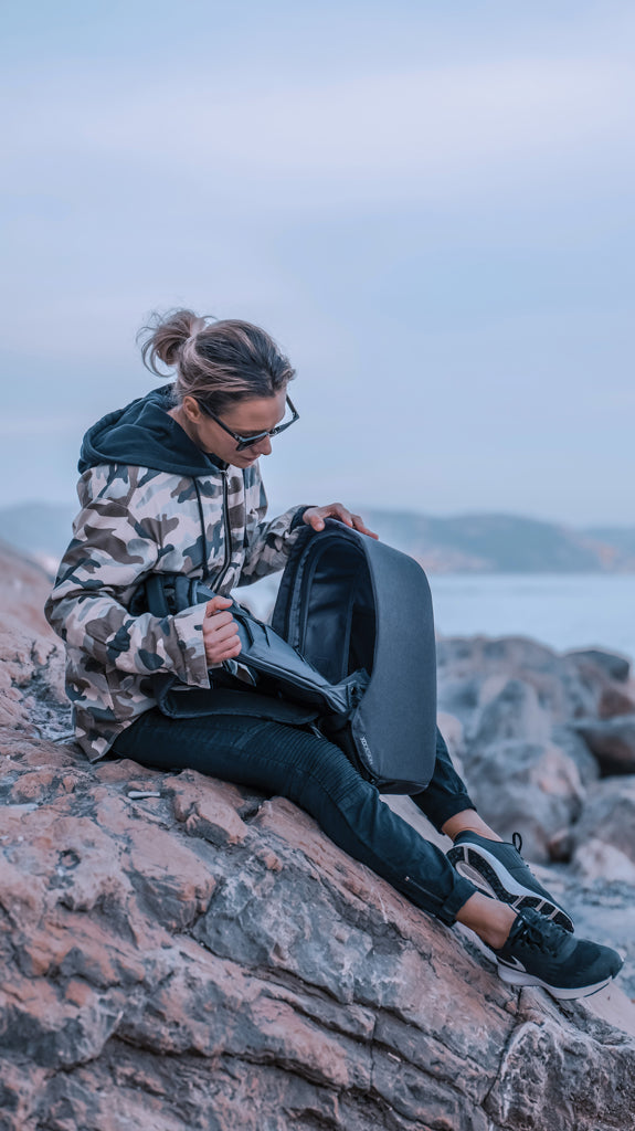 Load image into Gallery viewer, Bobby Hero Regular, Anti-theft backpack - Custom Wood Designs