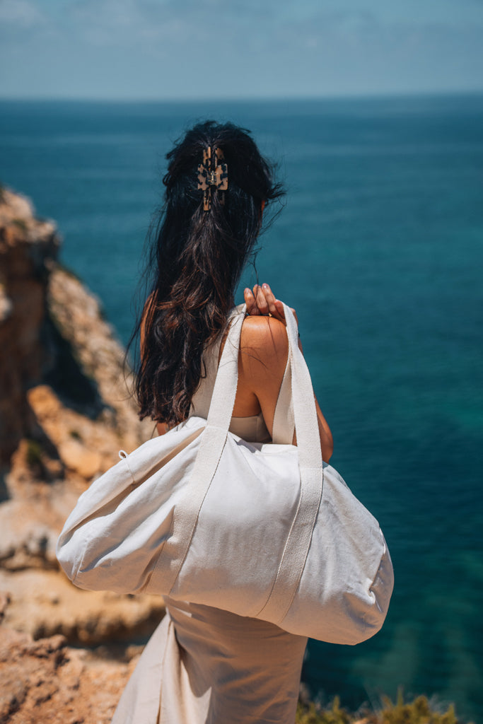 Load image into Gallery viewer, 285gsm r canvas duffel bag undyed - Custom Wood Designs