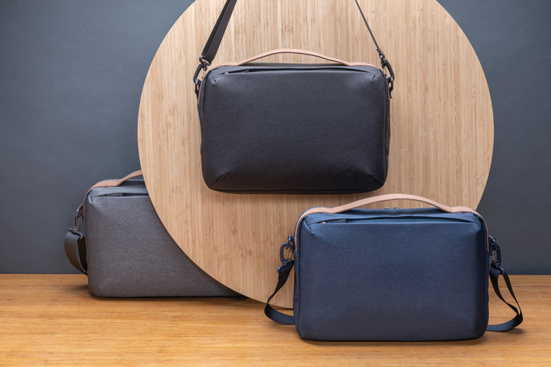 Load image into Gallery viewer, Impact AWARE™ 300D two tone deluxe 15.6" laptop bag - Custom Wood Designs