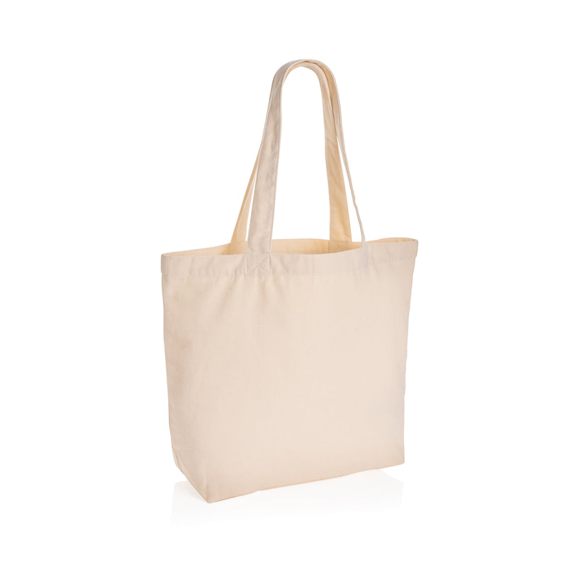 Load image into Gallery viewer, Impact Aware™ 240 gsm rcanvas shopper w/pocket undyed - Custom Wood Designs