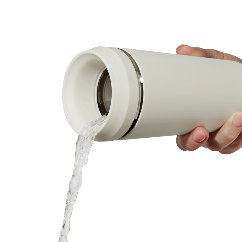 Load image into Gallery viewer, Top Recycled Steel To Go Tumbler Patented 360 Lid 354ml - Custom Wood Designs