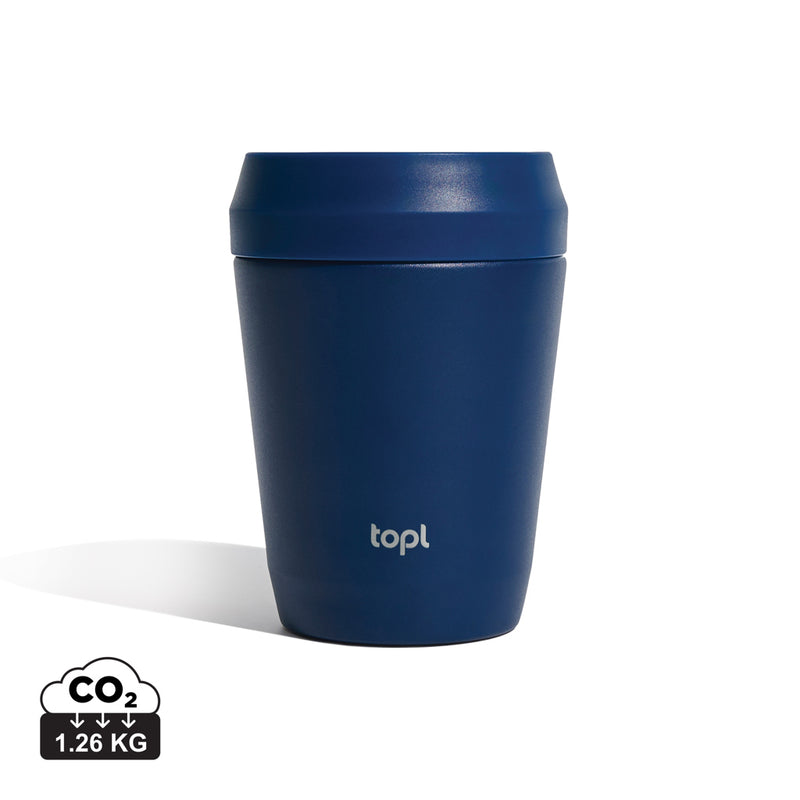 Load image into Gallery viewer, Top Recycled Steel To Go Tumbler Patented 360 Lid 235ml - Custom Wood Designs