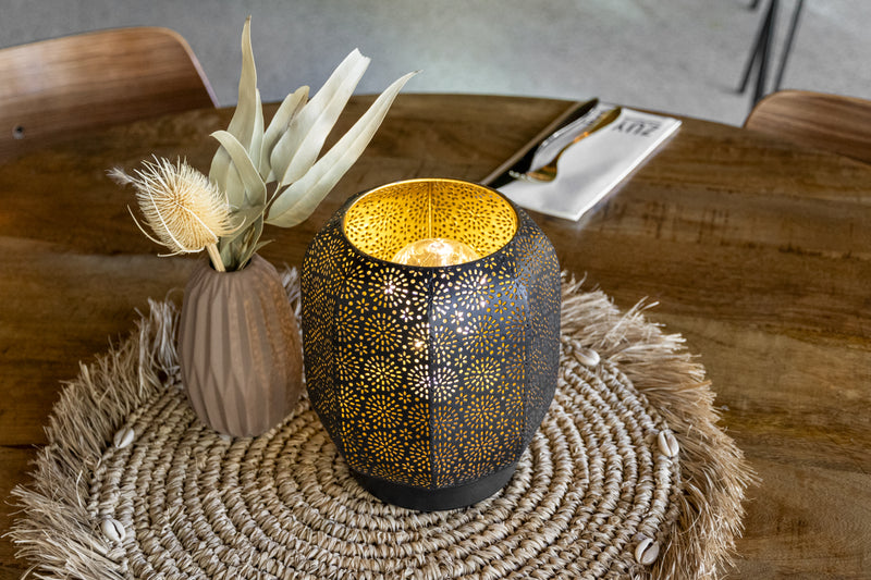 Load image into Gallery viewer, Securit® MARRAKESH Table Lamp - Black/Gold (Pack of 6) - Custom Wood Designs