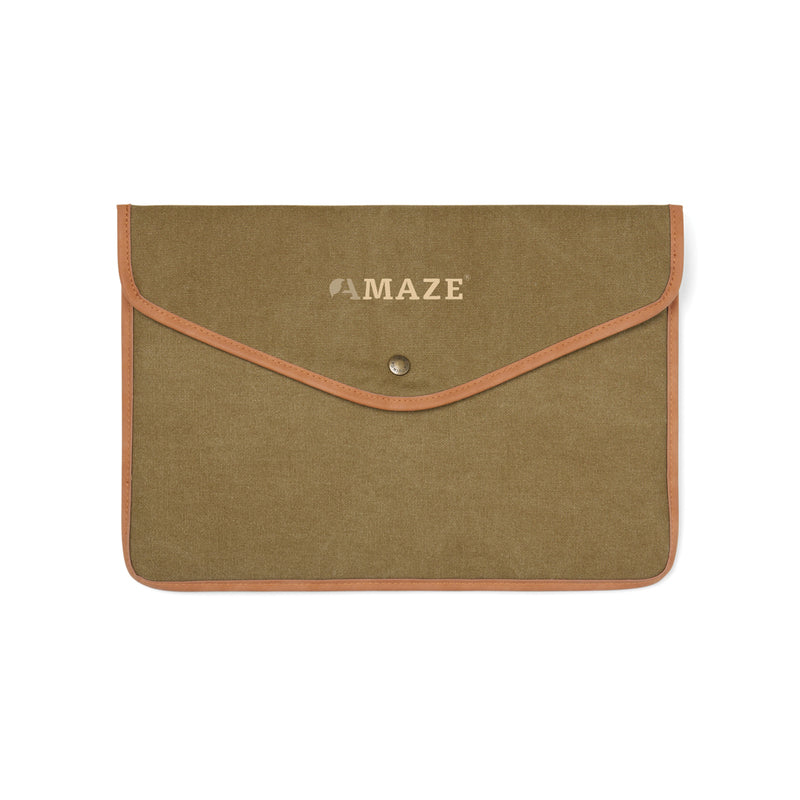 Load image into Gallery viewer, Bosle GRS recycled canvas 16" laptop sleeve - Custom Wood Designs