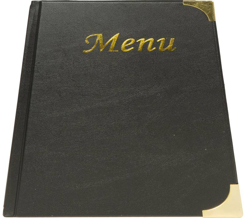 Load image into Gallery viewer, Menu holder 8 x A5 pack of 10 Custom Wood Designs __label: Multibuy black-menu-holder-8-x-a5-pack-of-10-53613310017879