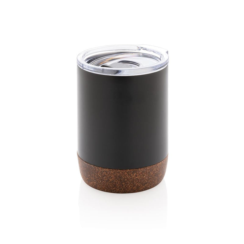 Load image into Gallery viewer, Re-steel cork small vacuum coffee mug pack of 25 Branded Black Custom Wood Designs __label: Multibuy blackcorkcoffeemugcustomwooddesigns