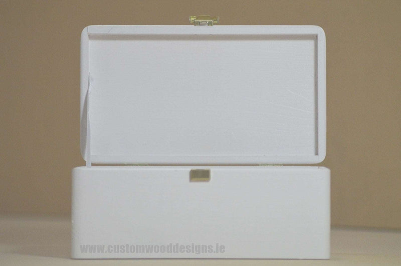 Load image into Gallery viewer, White Wood Box PHW1 21 X 12 X 9,5cm Box Painted White Custom Wood Designs bedroom deco box box with lid gift hamper box light room deco wood wooden box-painted-white-default-title-white-wood-box-phw1-21-x-12-x-9-5cm-49180130050391