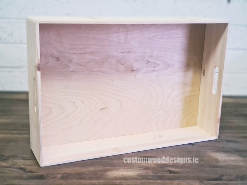 Load image into Gallery viewer, OB6 Pine Wood Box 60 X 40 X 13,5 cm Box with Handle pin bedroom deco box room deco wood wooden box-with-handle-default-title-ob6-pine-wood-box-60-x-40-x-13-5-cm-53611859247447