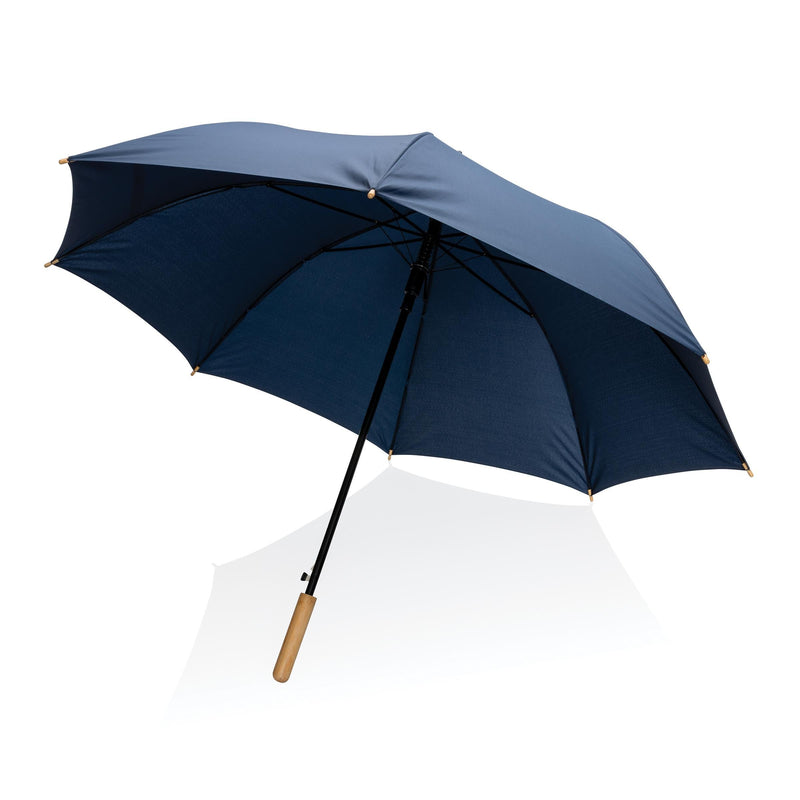 Load image into Gallery viewer, 27" bamboo handle umbrella pack of 12 Dark Blue Custom Wood Designs __label: Multibuy dark-blue-27-bamboo-handle-umbrella-pack-of-12-53613417136471