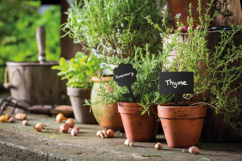 Load image into Gallery viewer, Flower Chalkboard Tag - Pack of 30 Custom Wood Designs __label: Multibuy default-title-flower-chalkboard-tag-pack-of-30-53612393038167