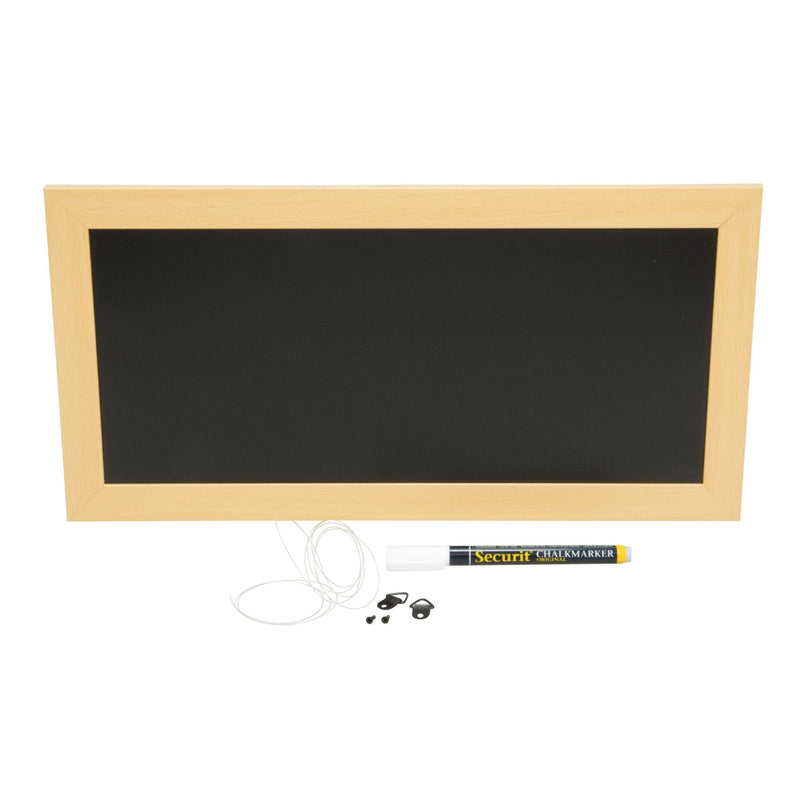 Load image into Gallery viewer, Medium Teak Chalkboard 40x20x1cm - Pack of 6. Custom Wood Designs __label: Multibuy default-title-medium-teak-chalkboard-40x20x1cm-pack-of-6-53612429017431