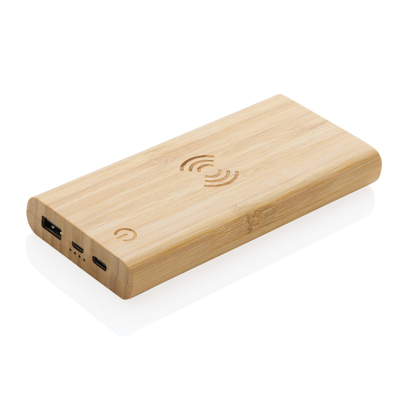 Load image into Gallery viewer, Wooden bamboo 5W wireless powerbank pack of 25 Custom Wood Designs __label: Multibuy default-title-wooden-bamboo-5w-wireless-powerbank-pack-of-25-53613208830295