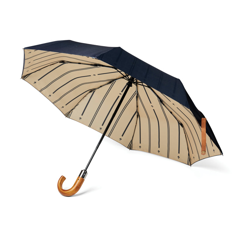 Load image into Gallery viewer, 21" Foldable Umbrella pack of 25 Navy Custom Wood Designs __label: Multibuy greige-21-foldable-umbrella-pack-of-25-53613578322263