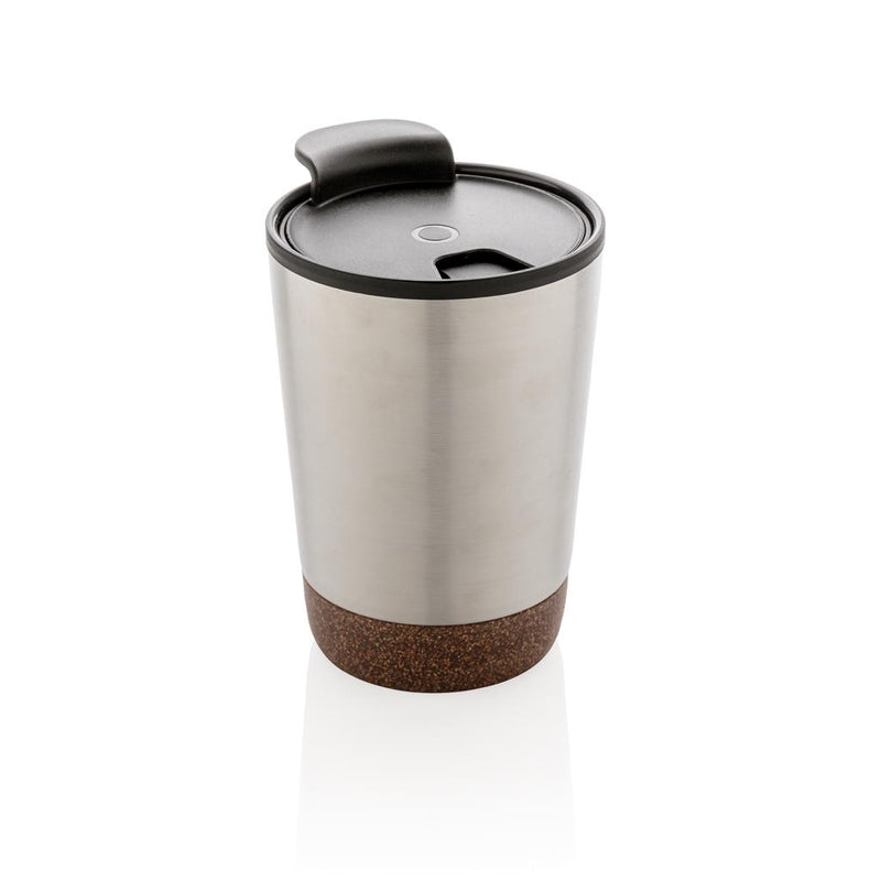 Load image into Gallery viewer, Stainless steel cork coffee tumbler pack of 25 Branded Stainless Steel Custom Wood Designs __label: Multibuy stainlesssteelcorktumblercustomwooddesigns