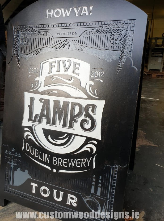 Boost Sales and Brand Visibility with Eye-Catching Pavement Signs by Custom Wood Designs