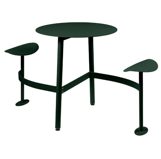 BOLDER 2-Seater Modular Round Outdoor Table with Integrated Seating - Custom Wood Designs BOLDER 2-Seater Modular Round Outdoor Table with Integrated Seating made from [material] –  [use_case] | Custom Wood Designs