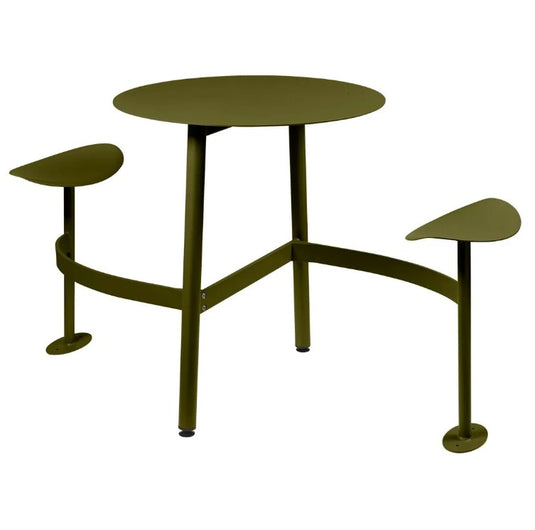 BOLDER 2-Seater Modular Round Outdoor Table with Integrated Seating - Custom Wood Designs BOLDER 2-Seater Modular Round Outdoor Table with Integrated Seating made from [material] –  [use_case] | Custom Wood Designs