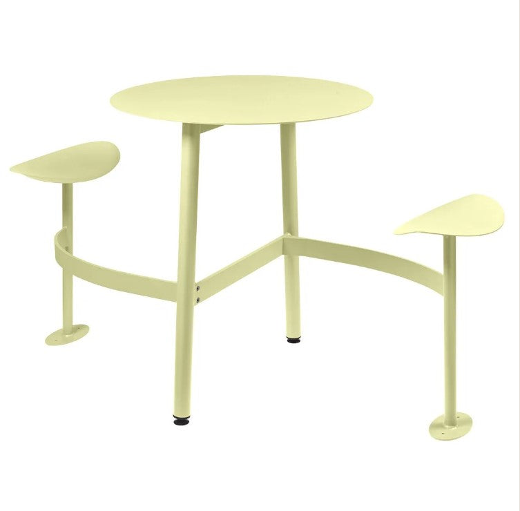 Load image into Gallery viewer, BOLDER 2-Seater Modular Round Outdoor Table with Integrated Seating - Custom Wood Designs BOLDER 2-Seater Modular Round Outdoor Table with Integrated Seating made from [material] –  [use_case] | Custom Wood Designs
