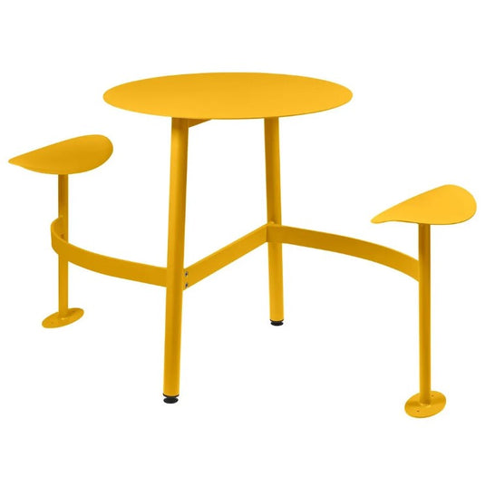 BOLDER 2-Seater Modular Round Outdoor Table with Integrated Seating - Custom Wood Designs BOLDER 2-Seater Modular Round Outdoor Table with Integrated Seating made from [material] –  [use_case] | Custom Wood Designs