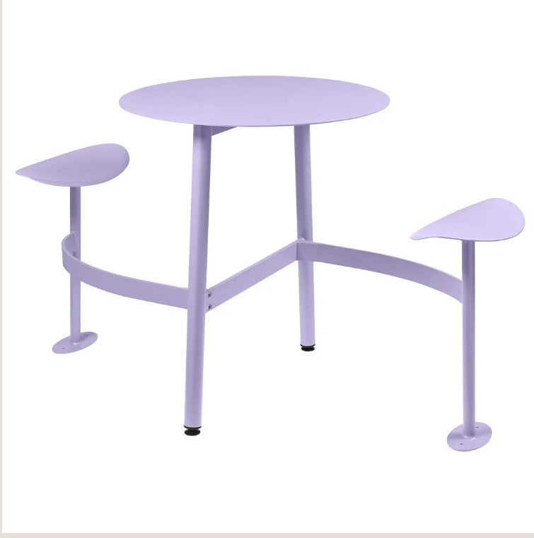 Load image into Gallery viewer, BOLDER 2-Seater Modular Round Outdoor Table with Integrated Seating - Custom Wood Designs BOLDER 2-Seater Modular Round Outdoor Table with Integrated Seating made from [material] –  [use_case] | Custom Wood Designs
