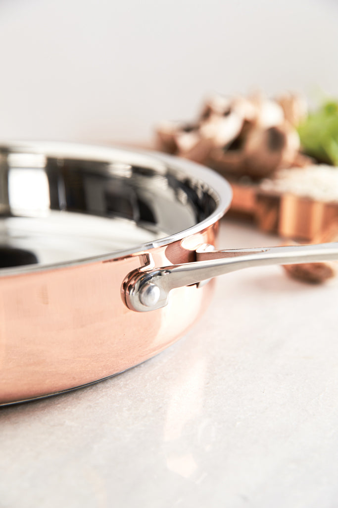 Load image into Gallery viewer, Copper sauté pan - Custom Wood Designs
