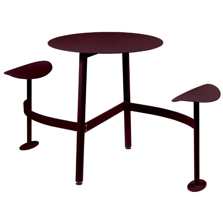 Load image into Gallery viewer, BOLDER 2-Seater Modular Round Outdoor Table with Integrated Seating - Custom Wood Designs BOLDER 2-Seater Modular Round Outdoor Table with Integrated Seating made from [material] –  [use_case] | Custom Wood Designs
