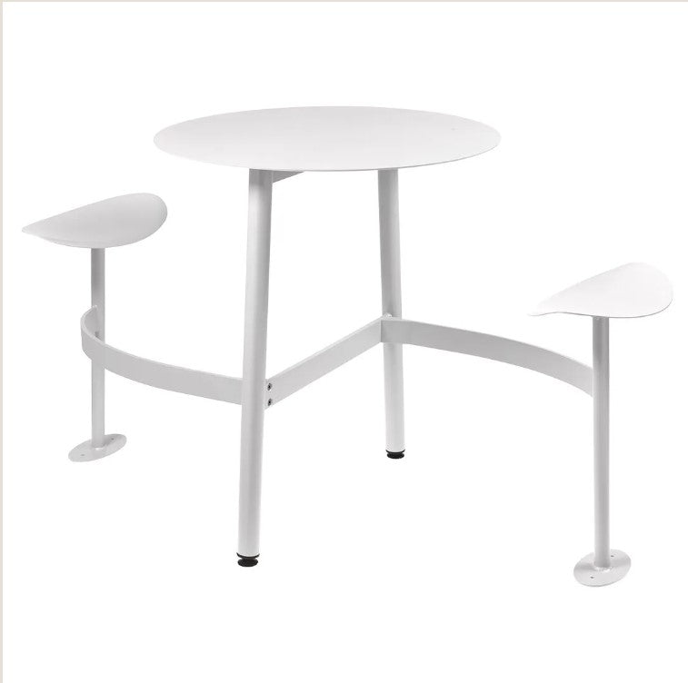 Load image into Gallery viewer, BOLDER 2-Seater Modular Round Outdoor Table with Integrated Seating - Custom Wood Designs BOLDER 2-Seater Modular Round Outdoor Table with Integrated Seating made from [material] –  [use_case] | Custom Wood Designs
