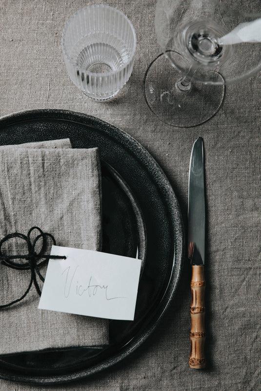 Nomimono plate 26,5 cm, 2 pcs set - Custom Wood Designs