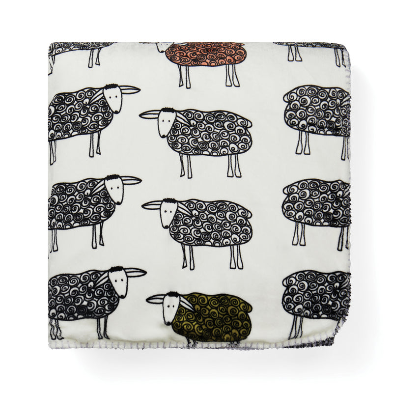 Load image into Gallery viewer, Sheep GRS recycled PET pile blanket - Custom Wood Designs
