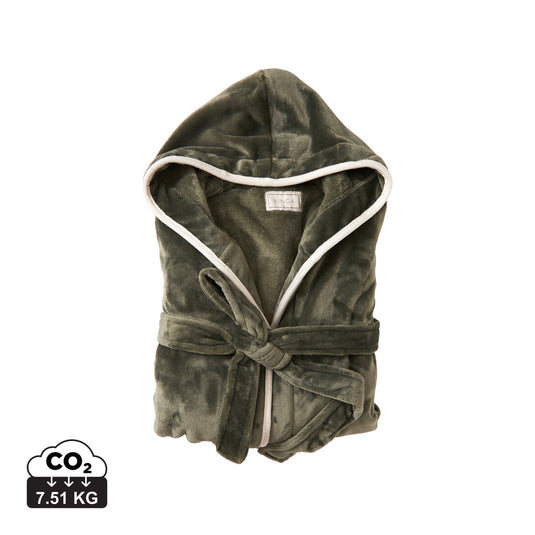 Louis luxury plush GRS RPET robe size S-M - Custom Wood Designs