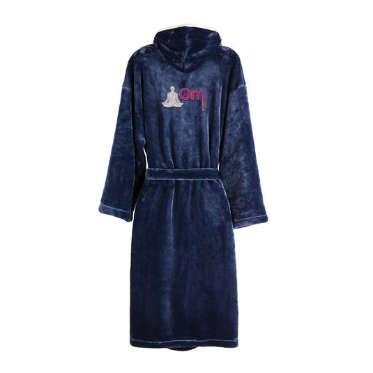 Louis luxury plush GRS RPET robe size S-M - Custom Wood Designs